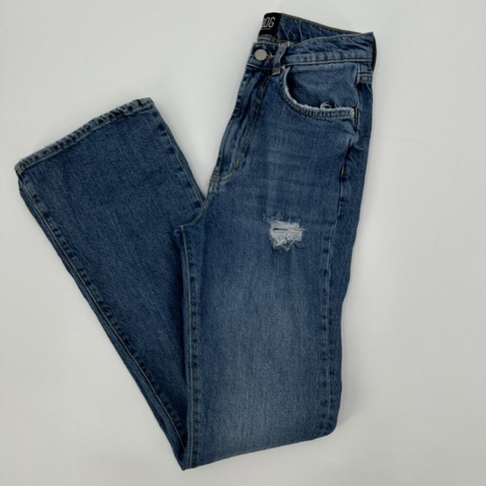 BDG Urban Outfitters Jeans Womens 26 Blue Stretch‎ High-Rise Flare Distressed